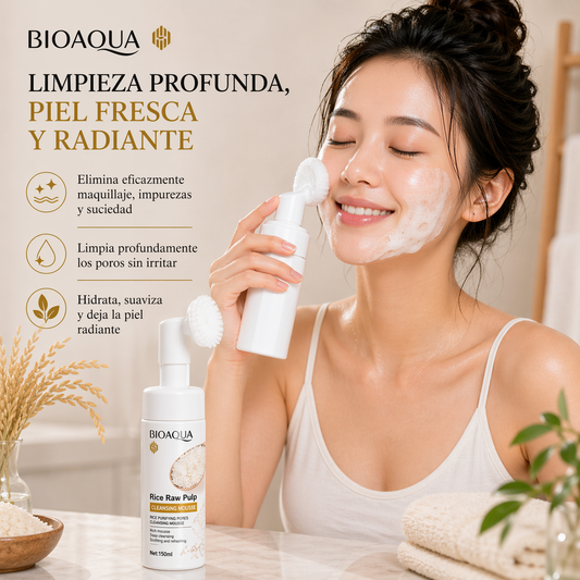 Espuma Limpiadora Facial de Arroz