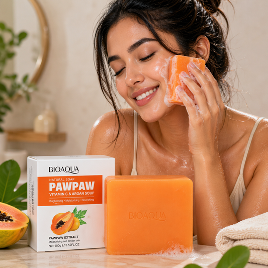 Jabón en Barra de Papaya y Vitamina C