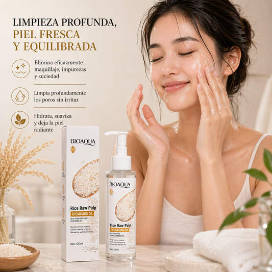 Aceite Desmaquillante y Purificante de Arroz